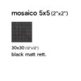 URBAN 30X30 BLACK NATURALE MOSAICO 3 - SAIME CERAMICHE 7600108 SAIME CERAMICHE - 1