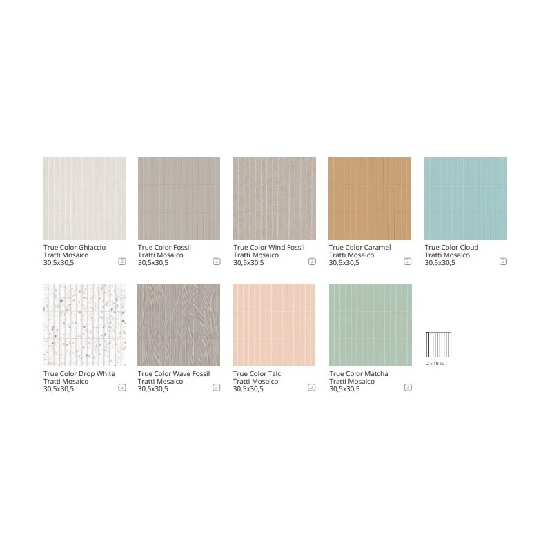 TRUE COLOR CARAMEL TRATTI MOSAICO 30,5X30,5 - FAP CERAMICHE fTLN FAP CERAMICHE - 1