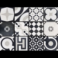 CEMENTINA B&W MIX 20X20 RET 0CBW20R Ceramica Fioranese