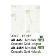 ATELIER MOSAIK 5X5 CALACATTA GOLD POLIERT - NOVABELL ATL445L NOVABELL - 1