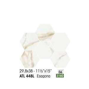 ATELIER ESAGONA CALACATTA GOLD 29,3X38 POLIERT - NOVABELL ATL448L NOVABELL - 1