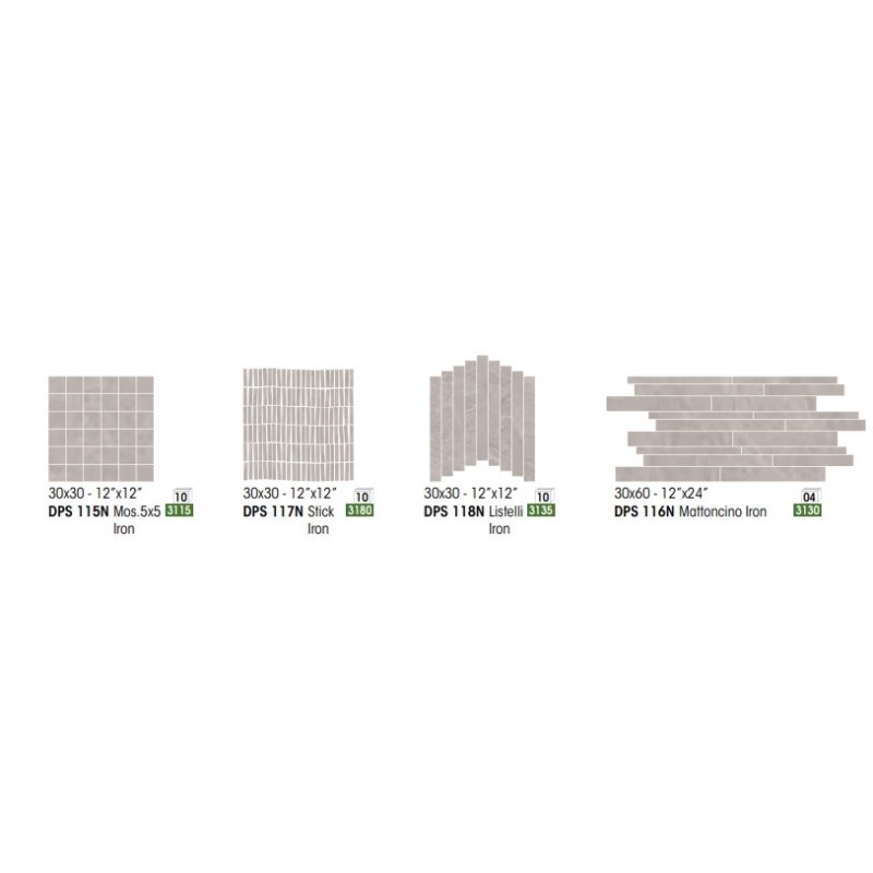 DEEPSTONE MOSAICO STICK 30X30 IRON - NOVABELL DPS117N NOVABELL - 1