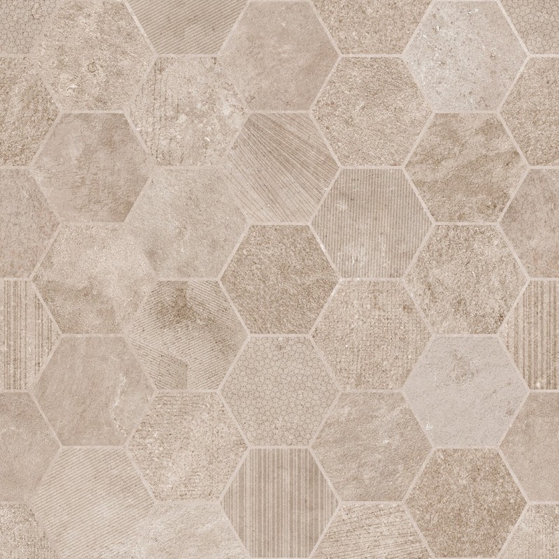 FRAMEWORK HEXAGON 60X119,80 TAUPE DECORO SQ - SINTESI PF00023299 SINTESI - 1