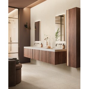 Bathroom Cabinet BATHMOOD CLASSY 01 Monoblocco with integrated sink and chest of drawers in wood essence MIRAGE MIRAGE BATHMOOD 