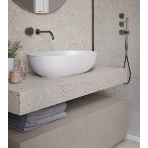 Badezimmerschrank BATHMOOD FLAIR_UP ELLIPSE 16 Aufsatzwaschbecken aus Keramik MIRAGE MIRAGE BATHMOOD - 3