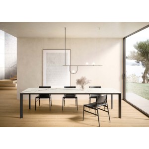 Tavolo HABITAT TABLES INCONTRO 75 A Tavolo da pranzo con piano rettangolare ATLAS CONCORDE