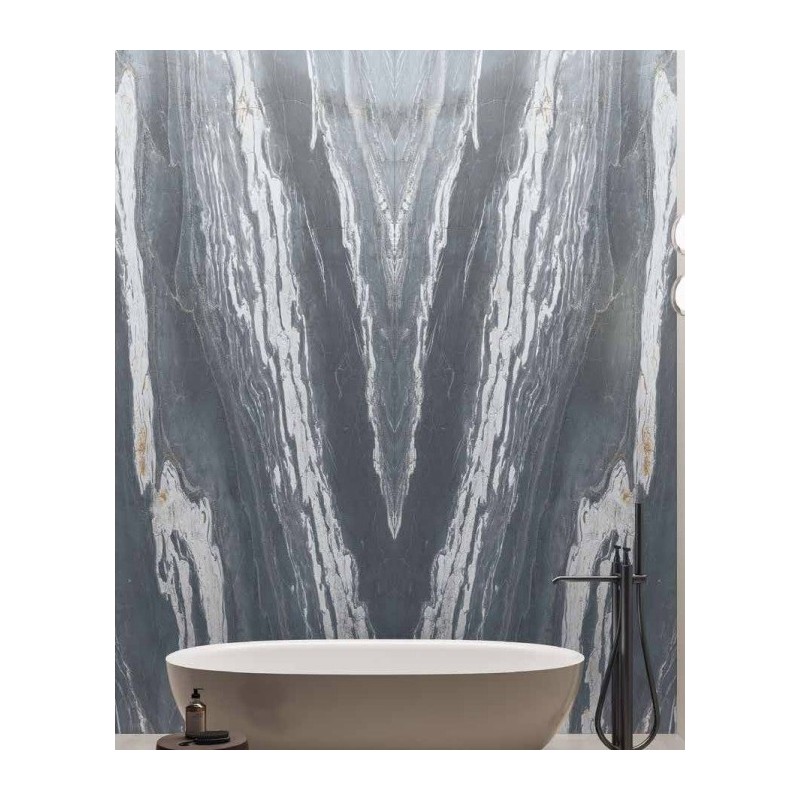 Stone Lab STONE LAB NEBULA GREY FULL 3D TEXTURE Bookmatch B 163x324 - CERAMICA FONDOVALLE STL228 CERAMICA FONDOVALLE - 1