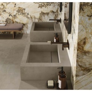Mobile Bagno HABITAT UP A Lavabo d’appoggio rettangolare in gres ATLAS CONCORDE