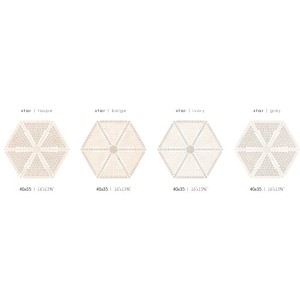 LUTEZIA TAUPE BEIGE MOSAICO STAR 40x45 - CERAMICA RONDINE J93406 CERAMICA RONDINE - 1