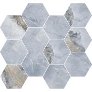 INVISIBLE BLUE MOSAICO ESAGONA LAPPATO 35x30,3 - CERAMICA RONDINE J93411 CERAMICA RONDINE - 1