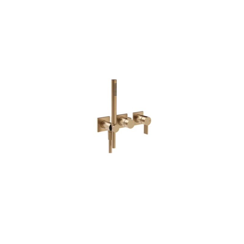 INVERSO RIGATO External part wall-mounted two-ways shower mixer with diverter and antilimestone handshower GESSI GESSI SPA  - 2