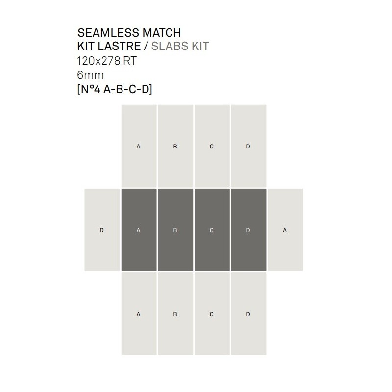 TREVI SEAMLESS CROSS IVORY KIT 4 120X278 DECORATION - KEOPE I3K5 CERAMICHE  KEOPE  - 1