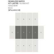 GRACE SEAMLESS IVORY KIT 4 120X278 DECORATION - KEOPE J3K4 CERAMICHE  KEOPE  - 1