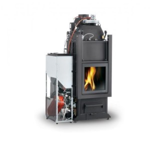 Fireplace MULTIFIRE Wood/pellet fireplace NT Idro PALAZZETTI