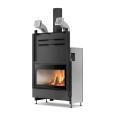 Fireplace ECOMONOBLOCCO Wood-burning fireplace WTX 90 Front PALAZZETTI