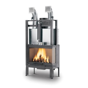 Cheminées ECOMONOBLOCCO Cheminée à bois MX 78 Coin PALAZZETTI