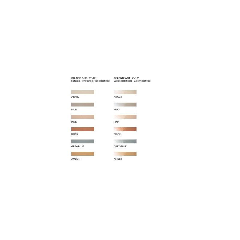 THE COLOR OBLONG MUD 5X30,2 GLOSSY SQ - FIORANESE CERAMICHE TH533LR FIORANESE CERAMICHE - 1