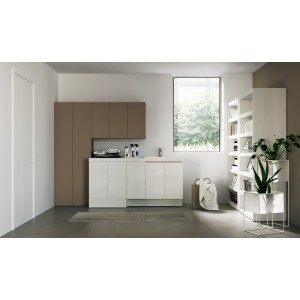 Wäscheschrank - Store - H200xL210,3xP65 cm Zusammensetzung STO 16 - Hafro - Geromin