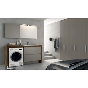 Laundry cabinet - Store - H200xL167,4xP65 cm Composition STO 14 - Hafro - Geromin