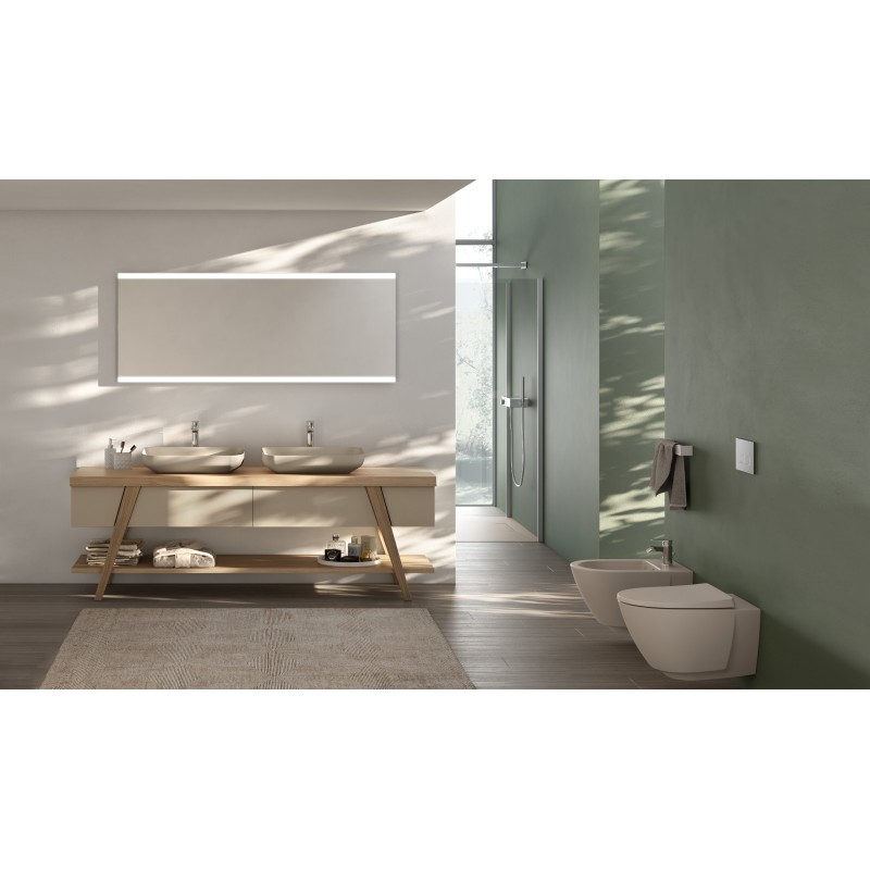 Meuble de salle de bain Fratino H200xL211xP56 cm Composition FRA 01 - Hafro - Geromin