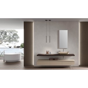 Change Mobile Bagno H200xL210xP50 cm Composizione CHA 02 - Hafro - Geromin