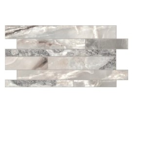 ONYX e MORE  SILVER BLEND GLOSSY STAGGARED STRIP  30X60 - CASA MOOD   767673 FLORIM CREATIVE DESIGN - 1