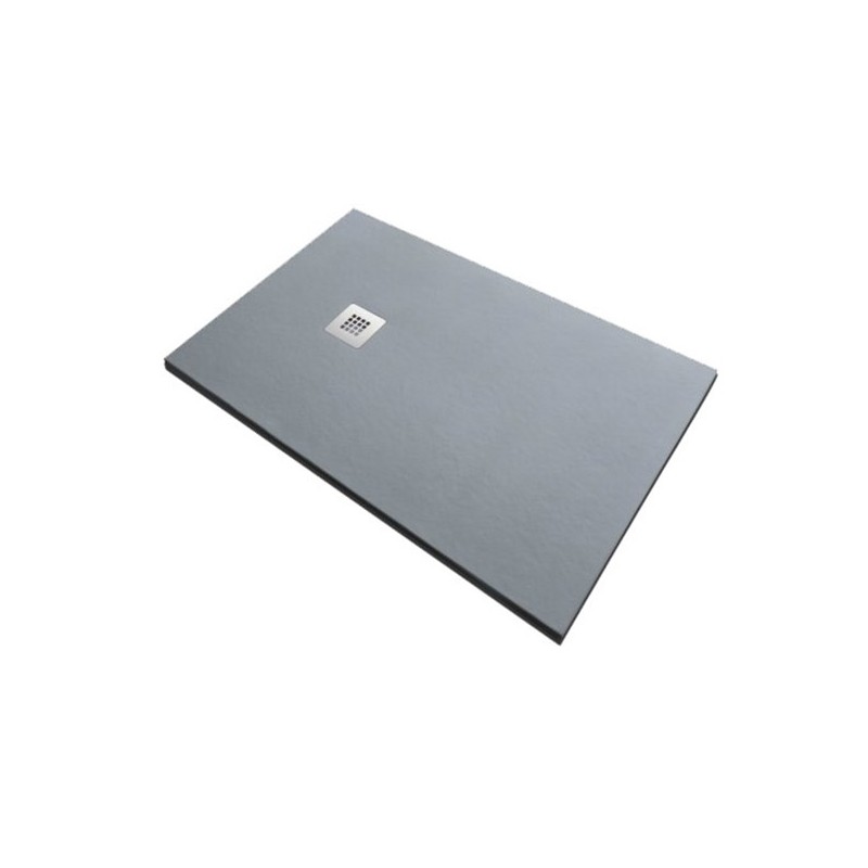 GSG STONE Receveur de douche en pierre de marbre minéral cm 80x90xh3 (Bouchon de vidange inclus)