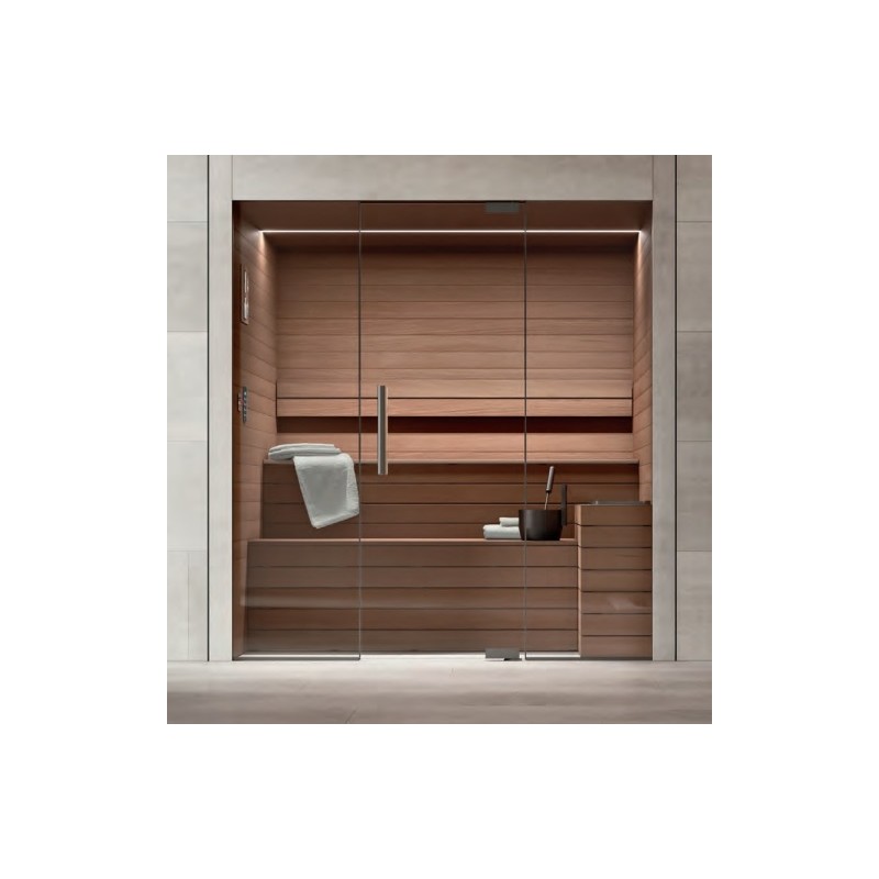 ETHIC  Sauna L.212 x P.157 x H.220 Nicchia Thermo Wood  - Hafro - Geromin HAFRO-GEROMIN - 3