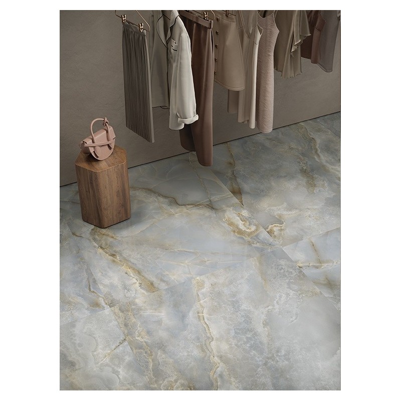 MAKRO MAJESTIC ONYX PALE AZURE LEVIGATO RT 120x120 - CERAMICHE PIEMME 06211 PIEMME CERAMICHE - 1