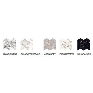 UNIQUE MARBLE MOSAICO ARROWS PAONAZZETTO SILKTECH 30X30 - PROVENZA EMILGROUP EL91 PROVENZA EMILGROUP - 1