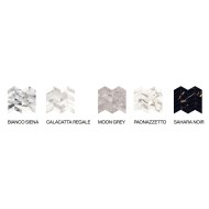 UNIQUE MARBLE MOSAICO ARROWS SAHARA NOIR SILKTECH 30X30 - PROVENZA EMILGROUP EL95 PROVENZA EMILGROUP - 1