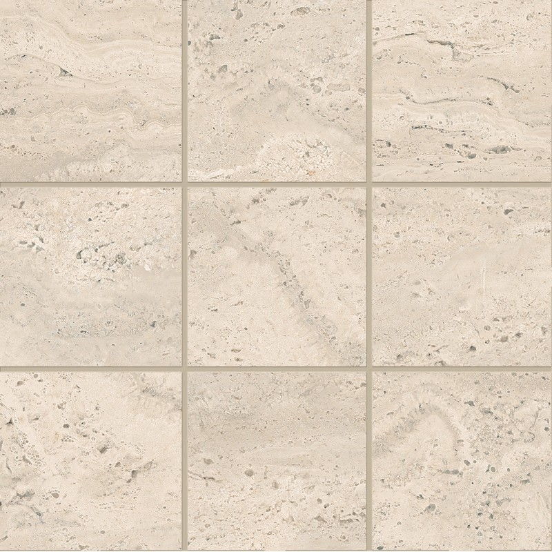 DUALTRAVERTINE PORO APERTO MOSAICO 10X10 BEIGE NATURALE 30X30 - EMILCERAMICA ENTK EMILCERAMICA - 1