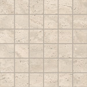 DUALTRAVERTINE PORO APERTO MOSAIK 5X5 BEIGE SILKTECH 30X30 - EMILCERAMICA ENTG EMILCERAMICA - 1