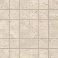 DUALTRAVERTINE PORO APERTO MOSAICO 5X5 BEIGE SILKTECH 30X30 - EMILCERAMICA ENTG EMILCERAMICA - 1