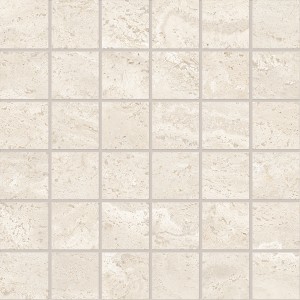 DUALTRAVERTINE PORO CHIUSO MOSAIK 5X5 WHITE SILKTECH 30X30 - EMILCERAMICA ENTF EMILCERAMICA - 1