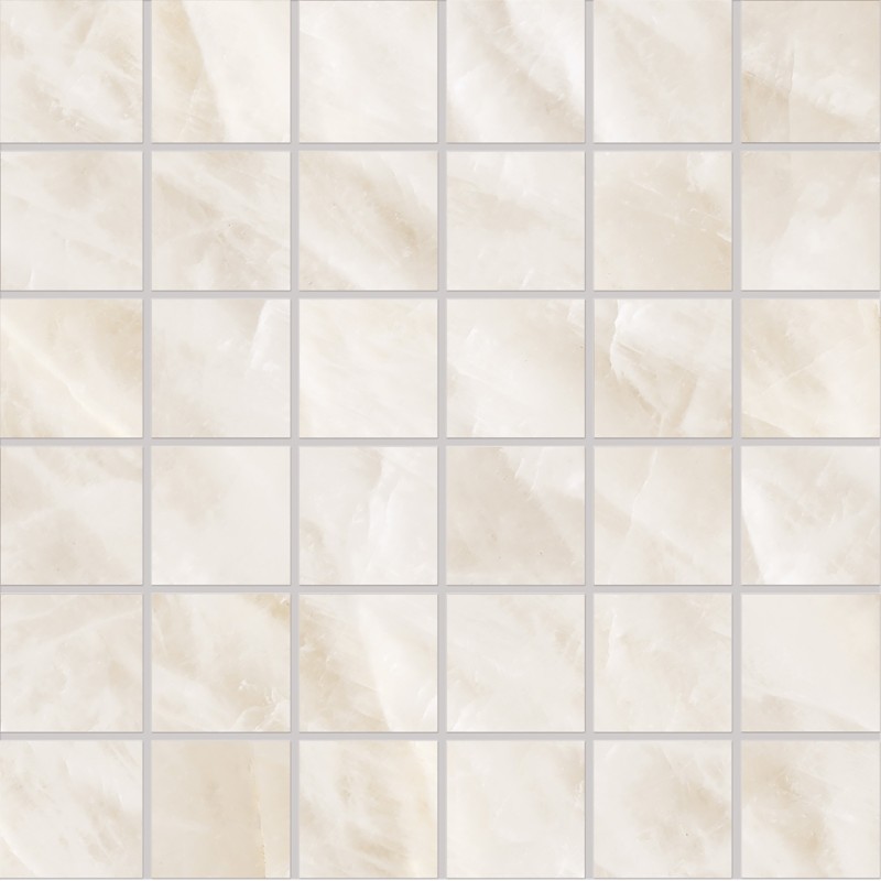 TELE DI MARMO CRYSTAL MOSAIC 5X5 VITRUM WHITE FULL LAPPED 30X30 - EMILCERAMICA ENQK EMILCERAMICA - 1