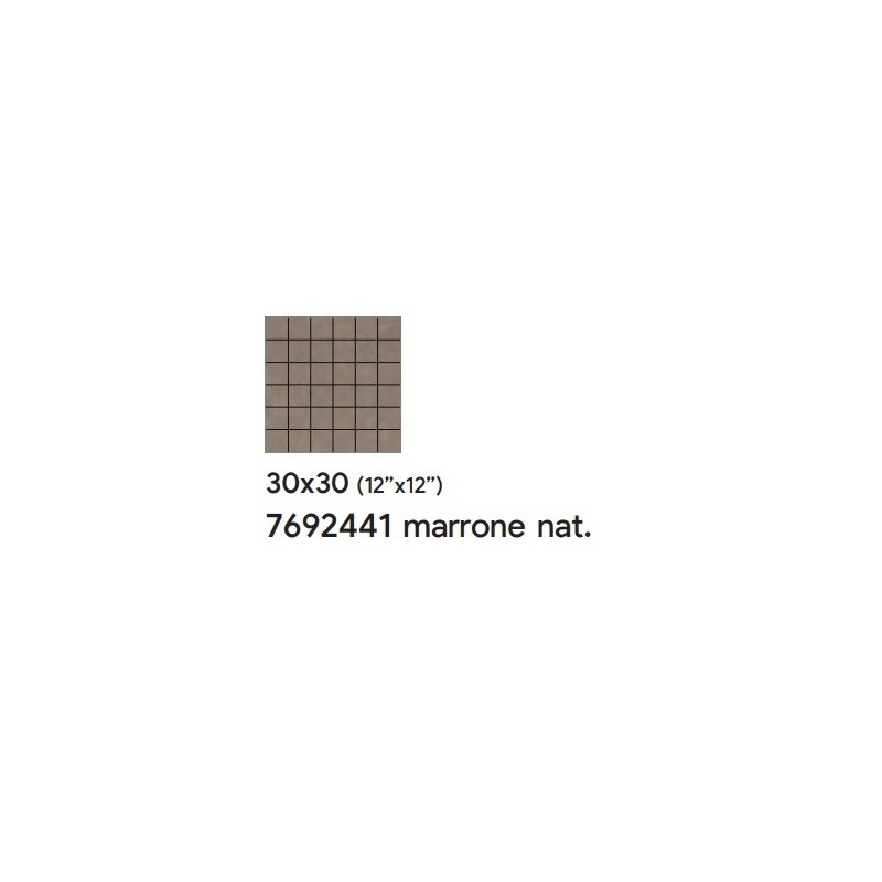 NEUTRA MOSAIK MARRONE NATURAL 5X5 30X30cm 9mm - SAIME CERAMICHE 7692441 SAIME CERAMICHE - 1