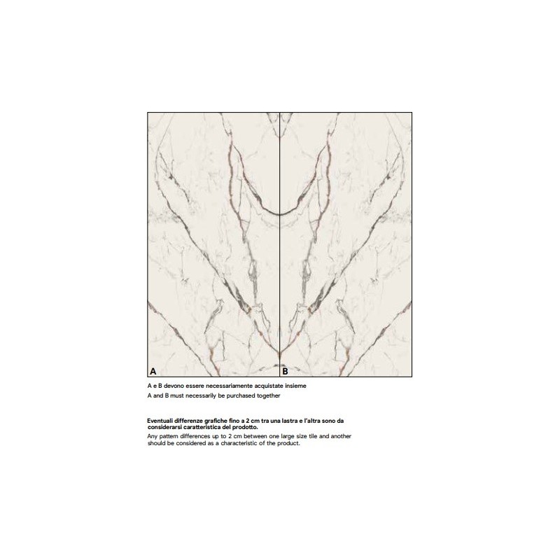 CARRARA IMPERIALE B MATT 160X320cm 12mm - SAIME CERAMICHE T610058 SAIME CERAMICHE - 1