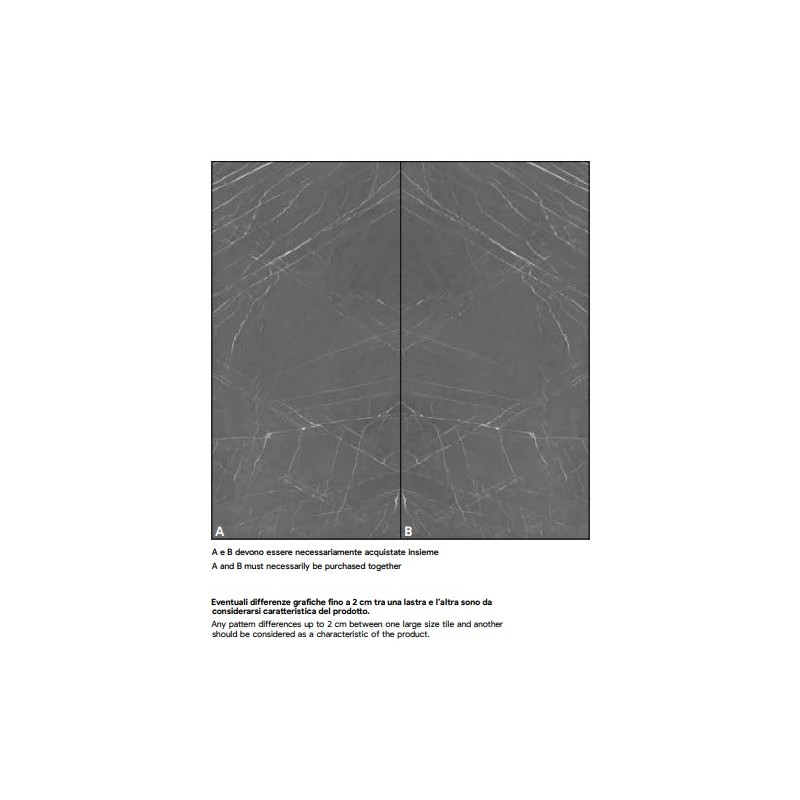 GRAFITE B LUCIDO 160X320cm 12mm - SAIME CERAMICHE T606056 SAIME CERAMICHE - 1