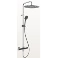 EMPORIO SHOWER Miscelatore Termostatico a parete con soffione, deviatore automatico bagno/doccia, flessibile 1,50 GESSI