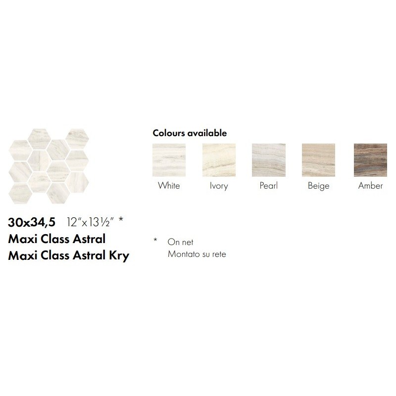 ASTRAL MAXI CLASS WHITE 30X34,5 KRY - CERAMICA SANT AGOSTINO CSAMCAHK34 CERAMICA SANT'AGOSTINO - 1