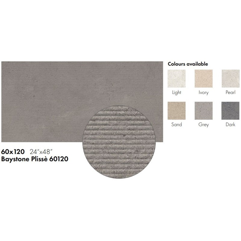 BAYSTONE PLISSE  DARK 60X120 - CERAMICA SANT AGOSTINO CSABPD6012 CERAMICA SANT'AGOSTINO - 1