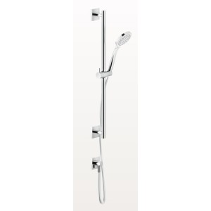 EMPORIO SHOWER Duschstange mit Wasseranschluss, Antikalk-Handbrause und 1,50 m langem flexiblen Schlauch GESSI