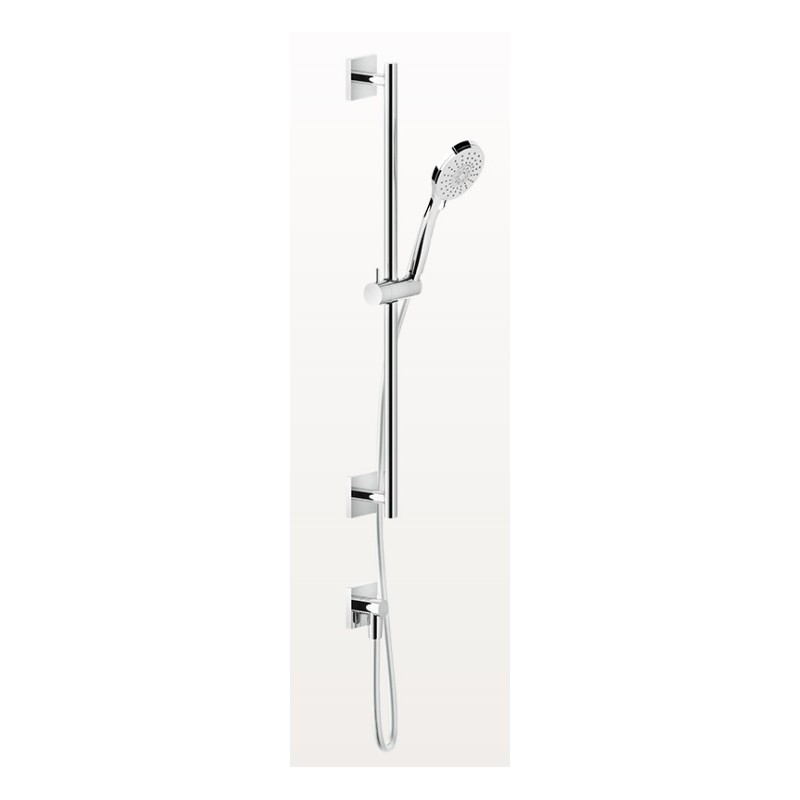 EMPORIO SHOWER Asta saliscendi con presa acqua, doccetta anticalcare tre getti e flessibile 1,50 m GESSI