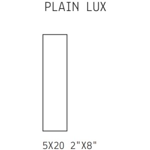 Italic  Plain Lux Bianco 5x20 8mm - 41zero42 4101080