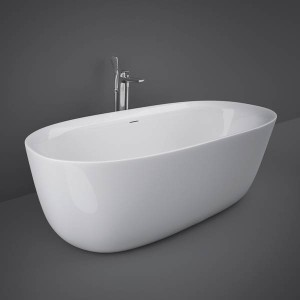 BAIGNOIRE CONTOUR Blanc Alpin Acrylique Rak Ceramics
