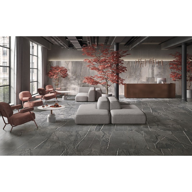 AMARANTO  BLACK SQ (P) 60X120 cm 9,5 mm - CERCOM CERAMICHE  1077148