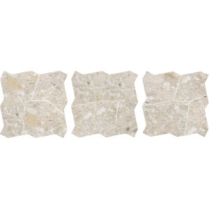 CEPPO DI GRES PALLADIANA MIX S/3 AVORIO 58X58 cm - CERCOM CERAMICHE  1077706