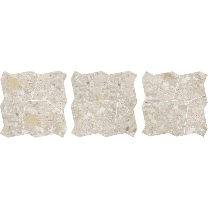 CEPPO DI GRES PALLADIANA MIX S/3 AVORIO 58X58 cm - CERCOM CERAMICHE  1077706