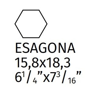 BOSTON BRICK ESAGONA BACK BAY 15,8X18,3cm 10mm - CIR 1085370